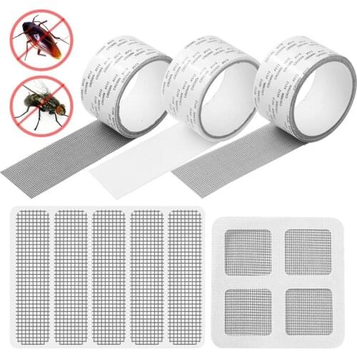 Anti-Insect Fly Bug Door Window Mosquito Screen Net Repair Tape Patch Self Adhesive Repair Tape Window Repair Tool