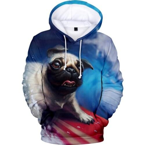 Cute Dog streetwear clothes kawaii Bulldog 3d Hoodies Sweatshirts Men/Women Harajuku Kids Autumn Winter oversized hoodie