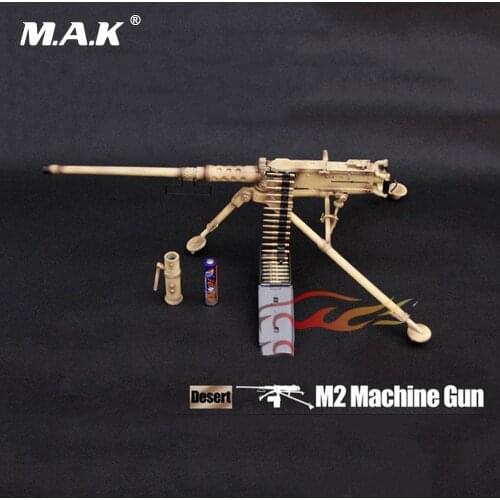 1:6 Scale Doll Accessories Desert Color Browning Machine Gun Model for 12inch Soldier Action Figure Model