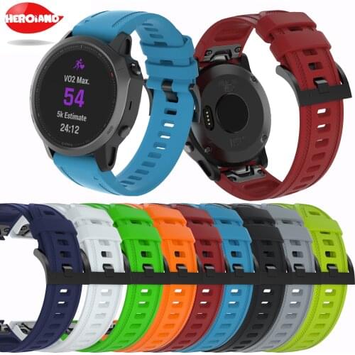 20mm silicone replacement strap For Garmin Fenix 6S fashion classic Quick release bracelet For Garmin Fenix 6S fashion watchband