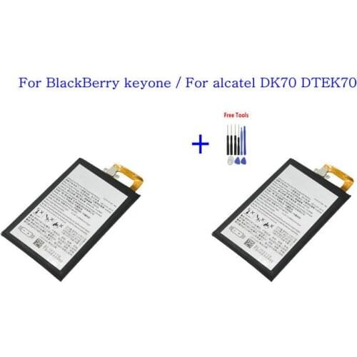 2x 3440mAh / 13.24Wh BAT-63108-003 Battery For BlackBerry keyone TLP034E1 For alcatel DK70 DTEK70 Batteries + Repair Tools kit