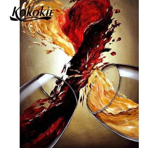 DIY accessories for diamond painting 5D diamond embroidery Wine glass Picture of Rhinestone full round/square diamond decoration