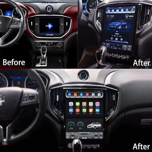 Tesla IPS Screen Android 9.0 Car Radio For Maserati GHIBLI 2014 - 2019 Multimedia Video DVD Player Navigation HeadUnit GPS 2din