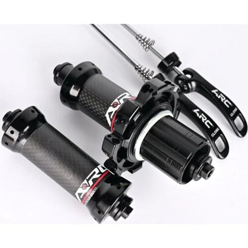 ARC Carbon Fiber Road Hub Lightweight Straight Pull Road hub 20&24 Holes Quick Release V Brake Bike hubs NBK bearing 8-11 Speed