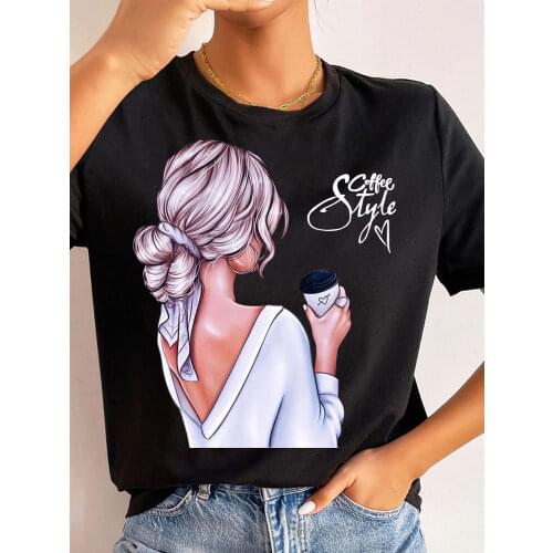 Women T Shirt Harajuku T-shirt Female Casual Short Sleeve Tops Tee 90s Girls Cute Tees Shirt Graphic T-shirts Women Streetwear