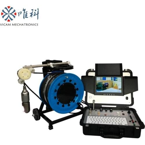 360 degree rotation CCTV borehole chimney pipe inspection camera V10-3288PTN-2