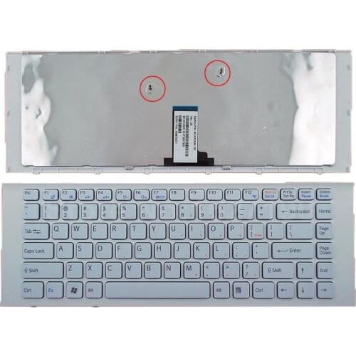 US Keyboard For SONY VPC-EG WHITE FRAME WHITE New Laptop Keyboards With 9Z.N7ASW.101 148970211