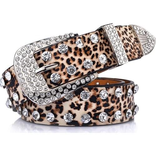 Western Cowgirl Cowboy Bling Bling Rhinestones Belt Quality Studded Belt For Women Men Fashion Cinto De Strass Ceinture Femme