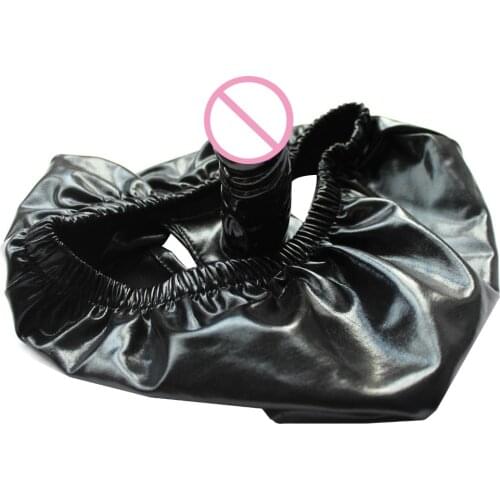 Chastity Pants Leather Dildo Penis Sexy Underwear Inside Anal Plug Bdsm Masturbation Chastity Belt Bondage Restraint Sex Toys