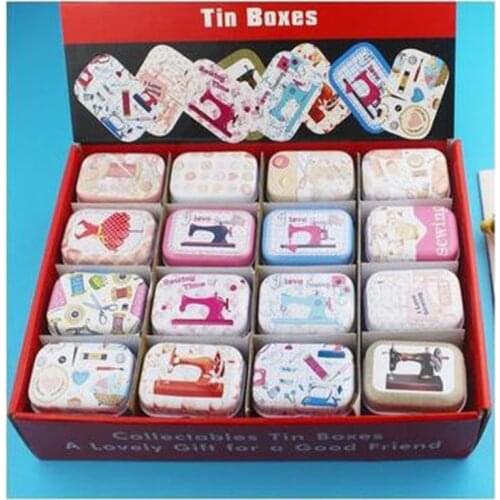 Colorful mini tin box sealed jar packing boxes jewelry, candy box small storage boxes cans coin earrings, headphones gift box