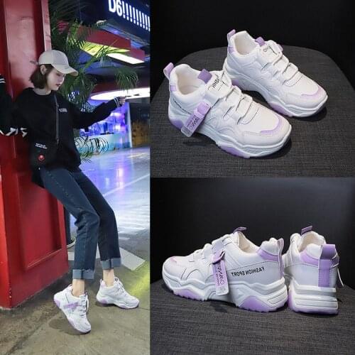 3 Colors New Women Sneakers Street Fashion Sping Autumn Girl Leather Casual Sport Platform Shoes High Tops Trainers