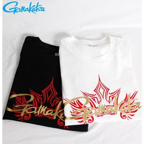 Gamakatsu Summer Sunscreen Fishing Clothes Fishing T-Shirt Short Sleeve Quick-Dry Breathable Anti-UV Fishing Jersey Shirt