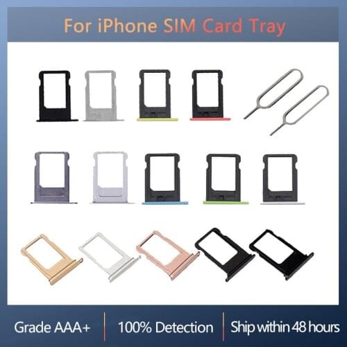New Nano Sim Card Tray Holder Tray Slot for iphone 5 5C 5S 5G SE 5SE Replacement Part SIM Card Holder Adapter Socket black White