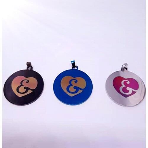 Stainless Steel A To Z 26 Letters Initial love heart Pendant Necklace For Women men Alphabet Friends Family Gift Jewelry