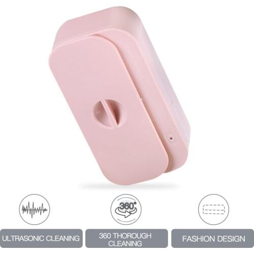 Chargeable Elecric Portable Ultrasonic Cleaner Glasses Jewelry Watch Ring Necklace Bath Ultra sonic Washing Machine Trip