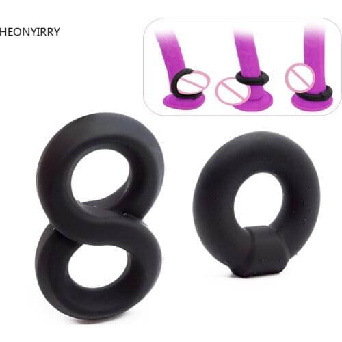 Silicone Cock Ring For Penis Enlargement Condoms For Men Extender Intimate Goods Penis Ring Reusable Condom cock rings