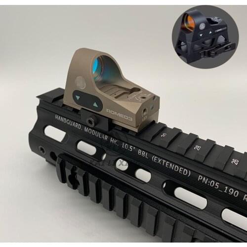 ROMEO3 1x25 Mini Reflex Sight 3 MOA Dot Reticle Red Dot Sight Scope Picatinny QD Mount for Rifles Carbines With 20mm Rail