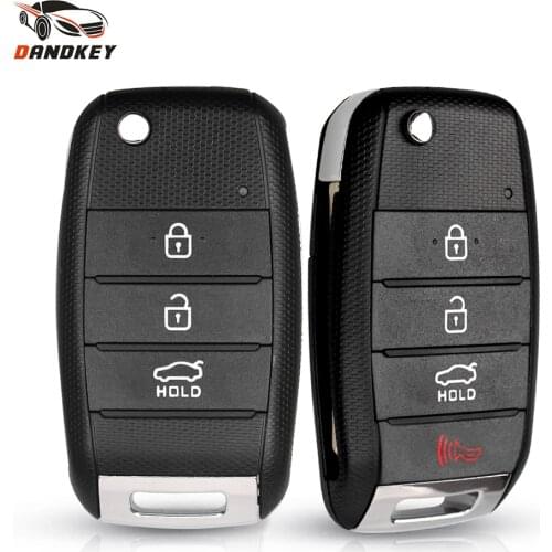 Dandkey Replacement Flip Folding Remote Key Case Shell For KIA K2 K3 K5 Carens Cerato Forte Key Car Entry Fob Cover Housing