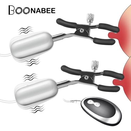 20 Frequency Vibrating Nipple Clamps Women Nipple Vibrator Adult Products Sex Toys for Women Breast Massage Vibrator