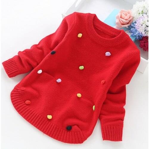 2020 NEW big girl sweaters winter girl sweaters 2 4 6 8 10 years toddler knitting pullovers top korean style cardigans warm kids