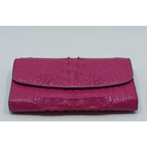 Women Wallet Real Genuine High Quality Crocodile Leather Exotic Skins Vintage Stylish Zip Pocket Card Holder Retro Purse