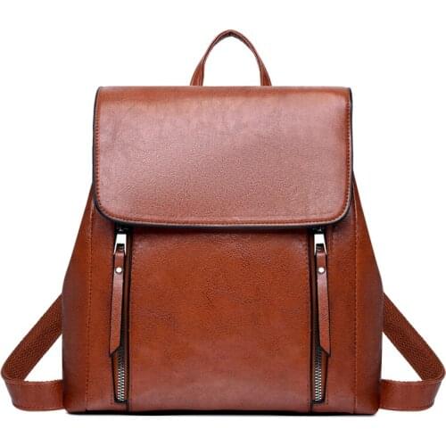 Women Backpack 2021 Leather Backpacks Female Designer Backpack For Girls School Bag High Quality Travel Bagpack Ladies Sac A Dos