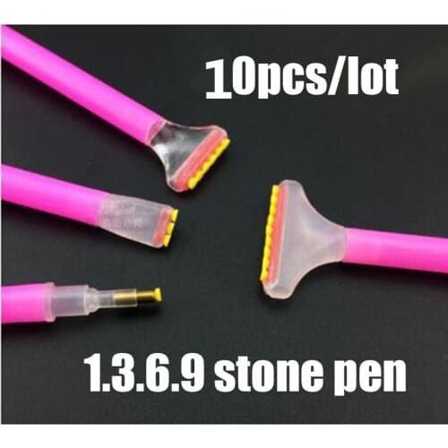 1pcs/10 pieces / lots of diamond painting accessories rhinestone mosaic picture 1/3/6/9 head diamond embroidery point drill pen