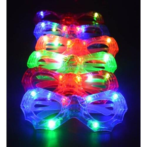 12pcs LED Light Blinds Glasses Bar Club Party Eyeglasses Wedding Concert Carnival Supplies Children Toys Adult Christmas