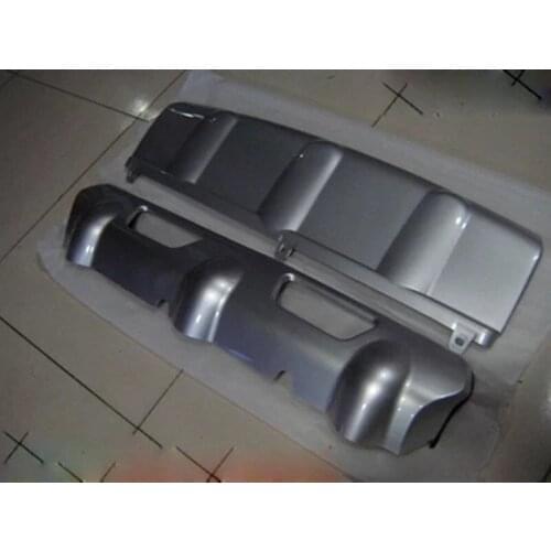 2PCS metal front + rear bumper bottom guard protector with key hole For nissan Rogue X-Trail 2008-2012 car-styling accessories