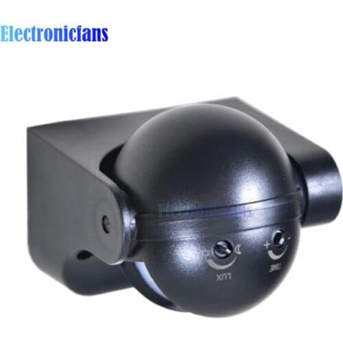 220-240V 50Hz AC 180 degree Auto PIR Motion Sensor Detector Switch 12 Meter Outdoor Light Lamp Switch Black