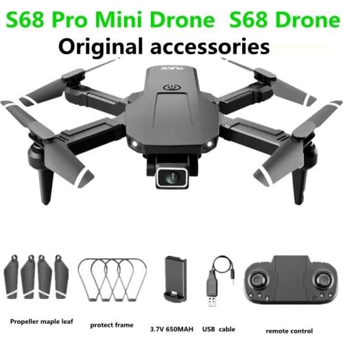 S68 Pro Mini Drone Battery Original Accessories 3.7V 650mAh Battery Propeller Maple Leaf For S68 Drone Spare Parts