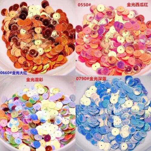 DIY sequins bright golden light 10mm chrysanthemum beads shoes clothing hats decoration materials wedding accessories