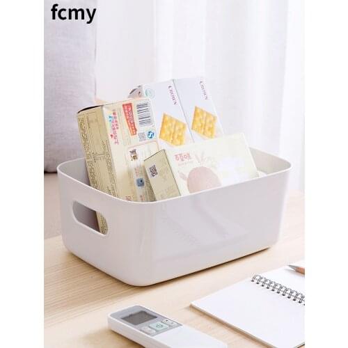 Sundry Storage Basket Student Desktop Snack Storage Box Plastic Cosmetic Storage Box Household Kitchen Sorting Box Makeup Box