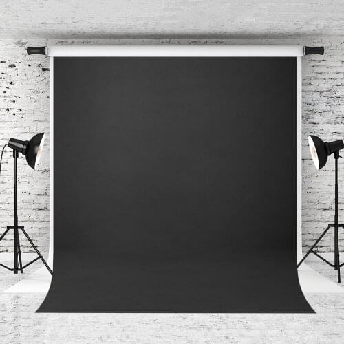 VinylBDS 8x8ft Black Solid Color Photography Backdrop Abstract Backgrounds For Photo Studio Portraits Custom Camera Fotografica
