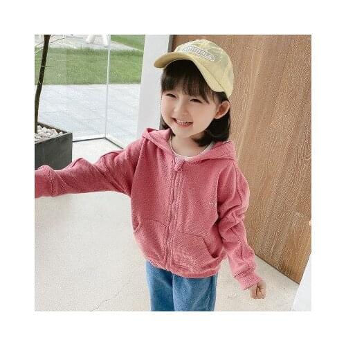 Baby Girls Jacket 2020 Autumn New Baby Girl Cute Solid Hooded Jacket Kids Girl Long Sleeve Casual Cute Coat Toddler Girl Outwear