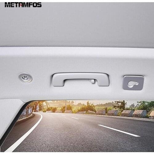 For Audi Q5 2018 2019 2020 Carbon Fiber Rear Roof Reading Light Lamp Cover Trim Decoration Sticker Inner Accessories Car Styling