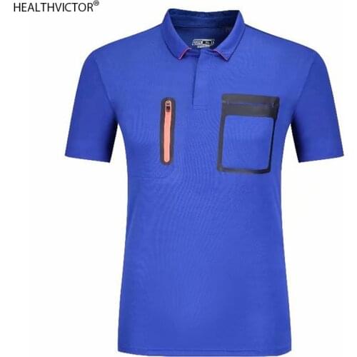 Quick Dry Runing Outdoor Sports Short Sleeve T-shirt GoalRef Custom Pockets Soccer Football Collar Judge Referee Jersey T Shirt