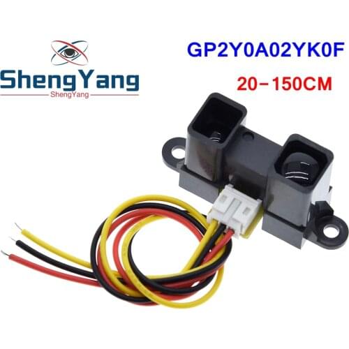 GP2Y0A02YK0F Infrared IR Sensor Infrared Proximity Sensor Obstacle Avoidance Detect 20-150cm Distance Measuring With Cable