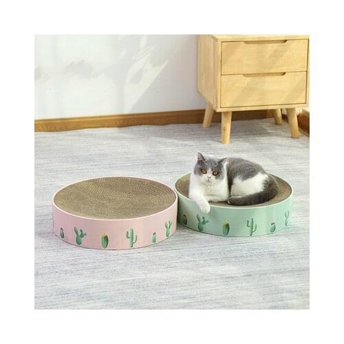 Cactus Cat Scratch Board Nest Round cardboard pots Basin Scratch Resistant Corrugated Paper Cat Nest Cat Grinding Board Cat Toys
