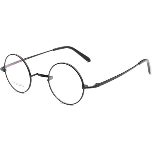Pure Titanium Glasses Frame Vintage Clear Round Eye Glasses Retro Optical Myopia Prescription Eyeglasses Frames Eyewear Oculos