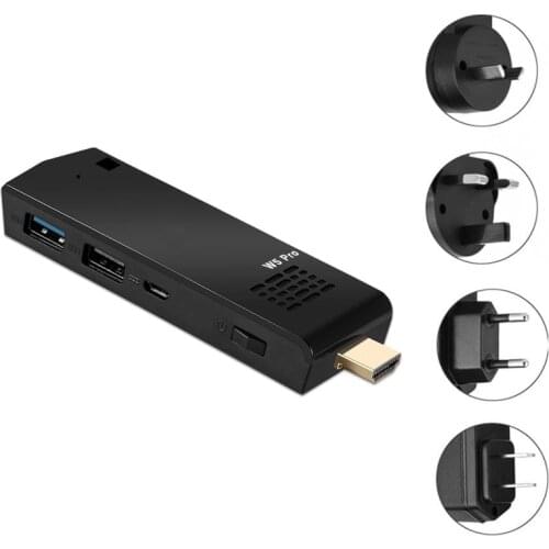 W5 Pro Mini Computer Stick Windowns 10 Mini PC I-ntel A-tom Z8350 2GB DDR 32GB eMMC Support 4K 2.4G/5.8G WiFi CC BT 4.2
