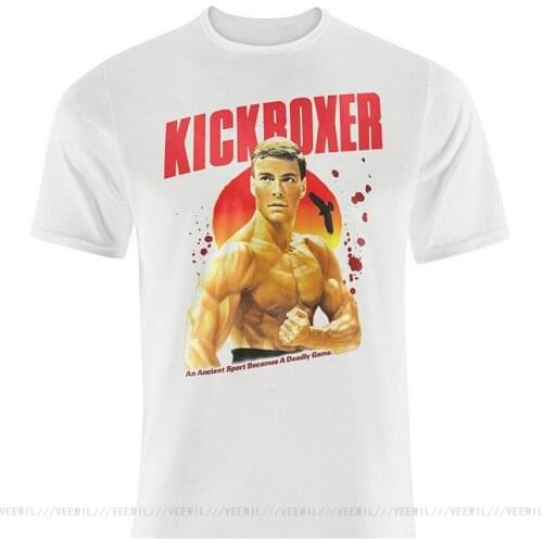 Mens Cult Jean Claude Van Damme Kickboxer Movie New Funny T Shirt Print Cotton High Quality