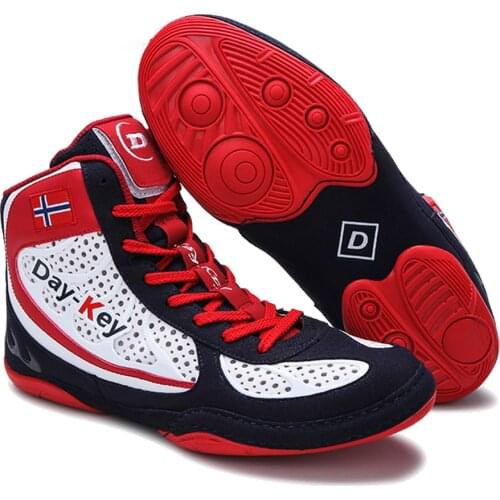Authentic Wrestling Shoes For Men Training Shoes Professional Boxing Shoes Sneakers Scarpe Boxe Uomo Size 39-45