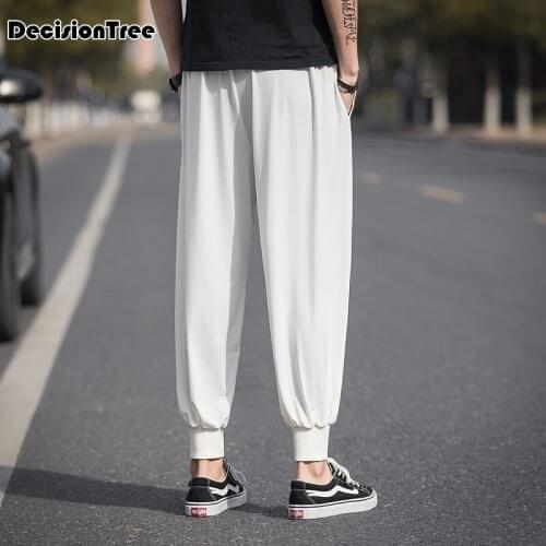 2021 mens pants tang male chinese style wushu kung fu trousers tai elastic waist pants men taekwondo training pants kung fu