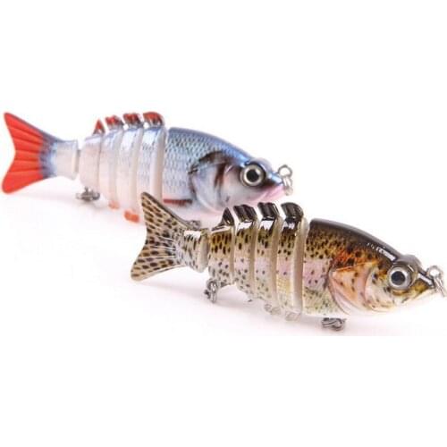 New multi-section fish lures bait 9.5cm 11g fishing bait fishing boat dedicated 6 sections carp bait