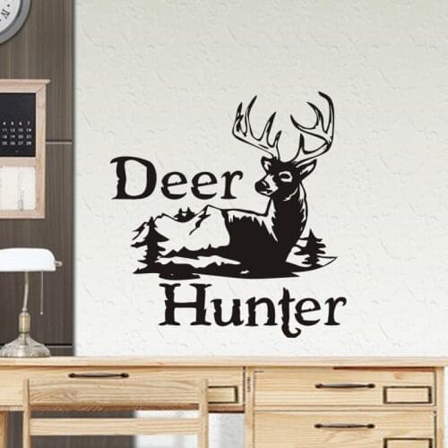 Hunt Buck Decal Hunting Club Sticker Hollow Sticker Hunter Car Window Vinyl Decal Funny Poster Motorcycle