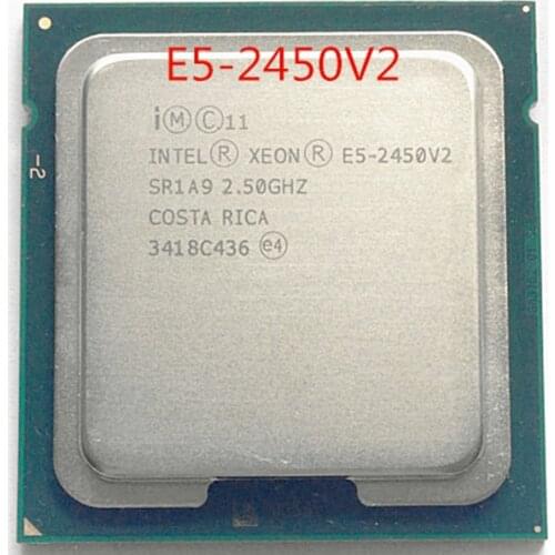 Original Intel Xeon E5 2450V2 2.5GHZ 8-Core E5 2450 V2 20MB SmartCache E5-2450V2 LGA1356 95W free shipping E5-2450 V2