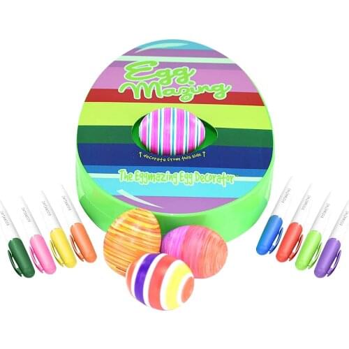 Easter Eggmazing Egg Decorator Watercolor Pen Egg Auto Spinning Painting Music Box Kids Stationery Eggs Coloring Drawing Kit