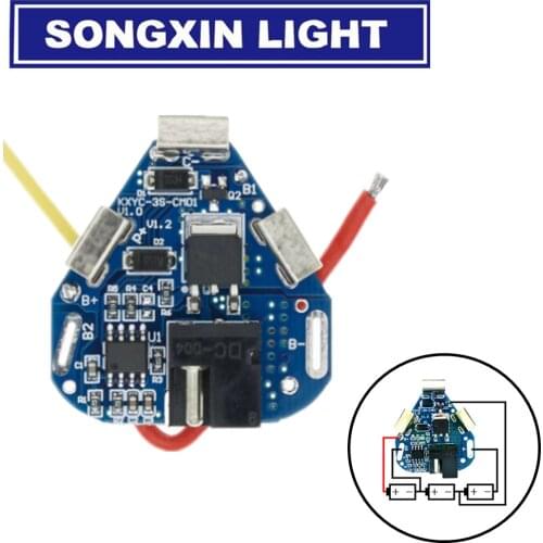 3S 12.6V 6A BMS Li-ion Lithium Battery Protection Board 18650 Power Bank Balancer Battery Equalizer Board for Electric Drill