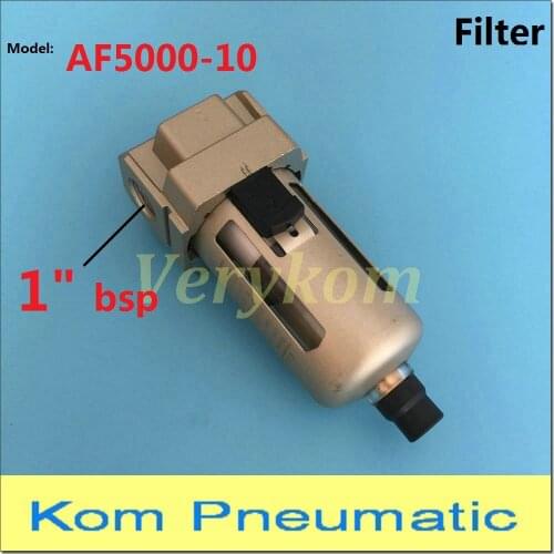 Pneumatic AF 5000-10 1" bsp Oil Water Separator Compressor Air Filter Cup SMC Type With Cover Auto Drain AF5000-10D Bracket